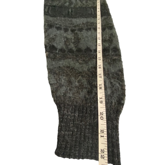 Tejidos Ruminahui Men's Button Cardigan 100% Wool Sweater Lama Pattern M/L - Picture 9 of 10